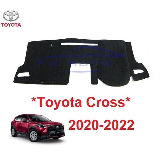 พรมปูแผงหน้าปัด Toyota Corolla Cross 2020 2021 2022 โตโยต้า โคโรล่า ครอส คอส พรมคอนโซล พรมหน้ารถ พรมปูคอนโซลหน้ารถ