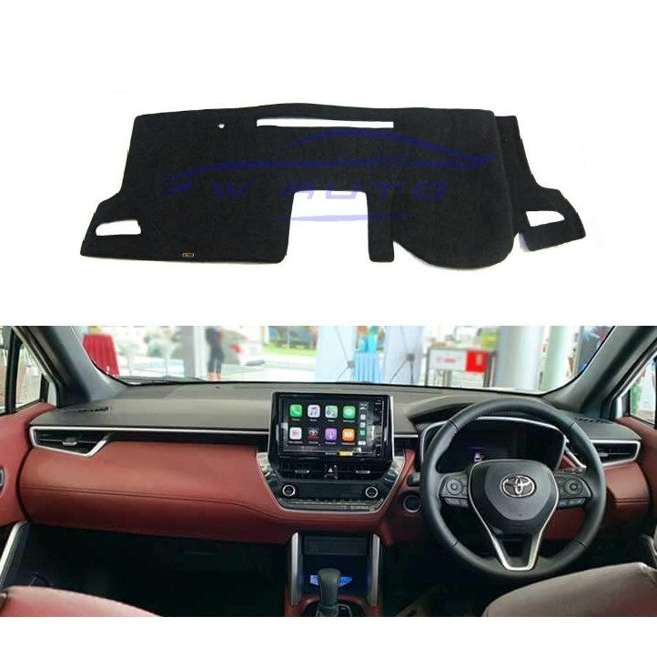 พรมปูแผงหน้าปัด Toyota Corolla Cross 2020 2021 2022 โตโยต้า โคโรล่า ครอส คอส พรมคอนโซล พรมหน้ารถ พรมปูคอนโซลหน้ารถ - Image 2