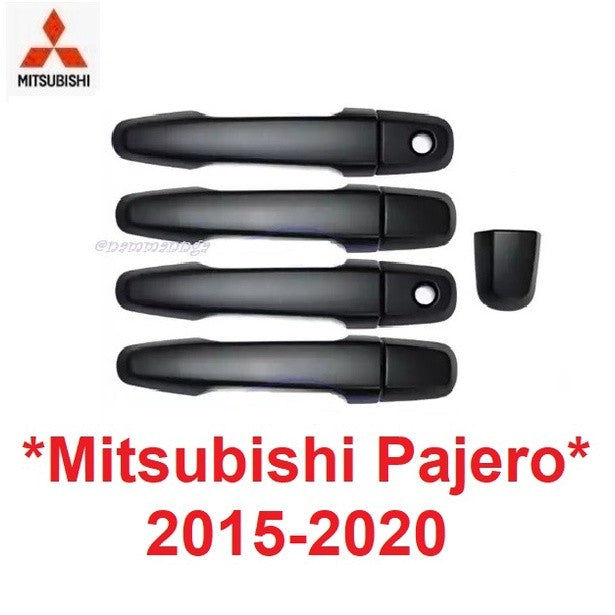 รองtop ครอบมือจับประตู MITSUBISHI PAJERO 2015 - 2020 2021 สีดำด้าน มิตซูบิชิ ปาเจโร ครอบมือดึงประตู ครอบมือเปิด