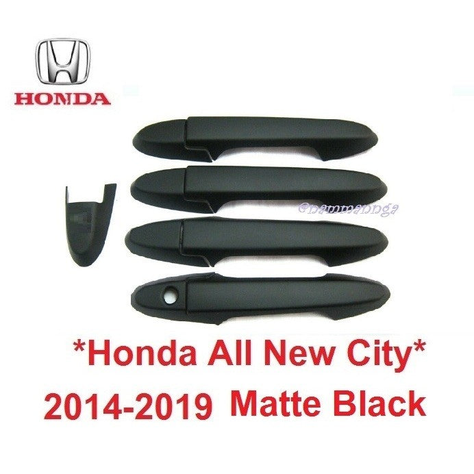 สีดำด้าน ครอบมือจับประตู HONDA CITY 2014-2019 ฮอนด้า ซิตี้ รุ่นรองTop ครอบมือดึง ครอบมือเปิดประตู ครอบมือจับ ครอบมือเปิด