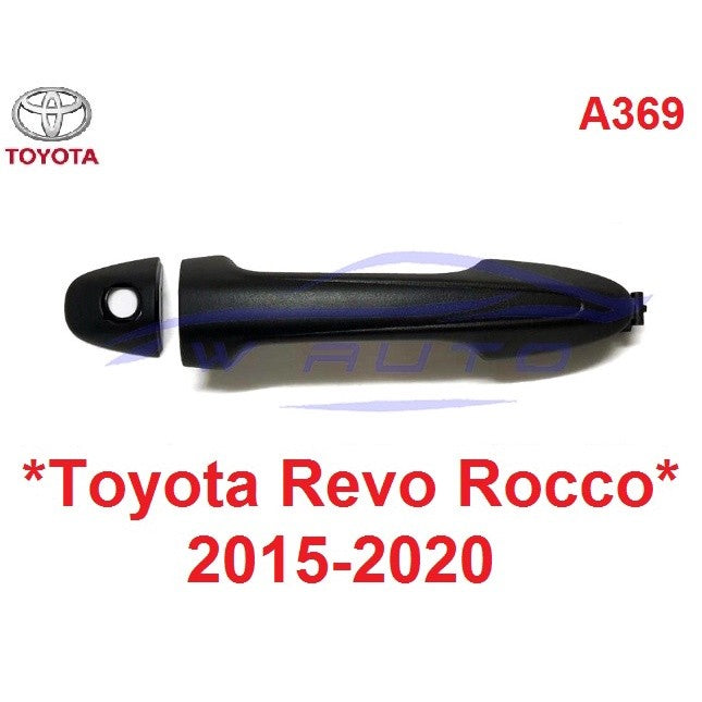 มีรูกุญแจ มือดึงประตู TOYOTA REVO ROCCO 2015 - 2022 ดำด้าน มือเปิดประตู ที่ดึงประตู โตโยต้า รีโว่ มือจับประตู มือเปิดนอก