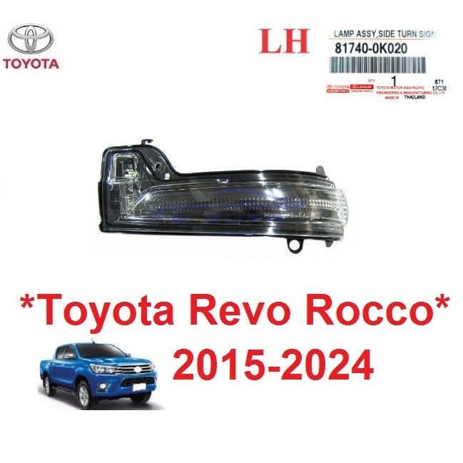 ไฟเลี้ยว กระจกมองข้าง โตโยต้า รีโว่ ร็อคโค่ 2015 - 2024 REVO ROCCO FORTUNER หูกระจก TOYOTA ไฟ กระจกมองข้าง ไฟสัญญาณ