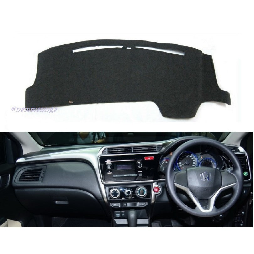 พรมปูคอนโซลหน้ารถ Honda City 2014 2015 2016 2017 2018 2019 ฮอนด้า ซิตี้ พรมปูแผงหน้าปัด พรมหน้ารถ คอนโซน - Image 2