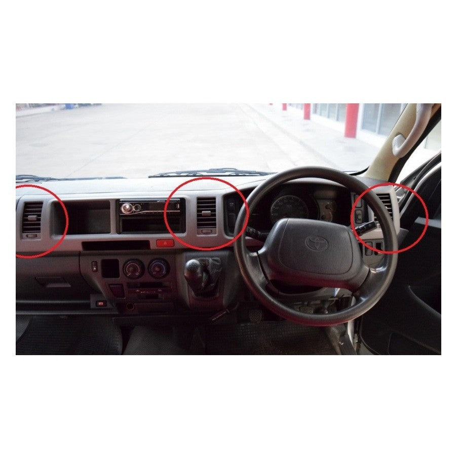 รถตู้ ช่องแอร์ TOYOTA HIACE 2005 - 2018 ที่ปรับแอร์ กล่องแอร์ COMMUTER KDH VAN โตโยต้า ไฮเอท คอมมูเตอร์ R110 แอร์ - Image 2