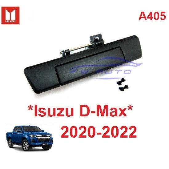 ไม่มีรูกล้อง มือเปิดท้าย กระบะ สีดำ Isuzu Dmax D-max 2020 - 2022 อีซูซุ ดีแม็กซ์ มือดึง ท้าย ฝาท้าย ดีแมค ที่เปิดท้าย รถ