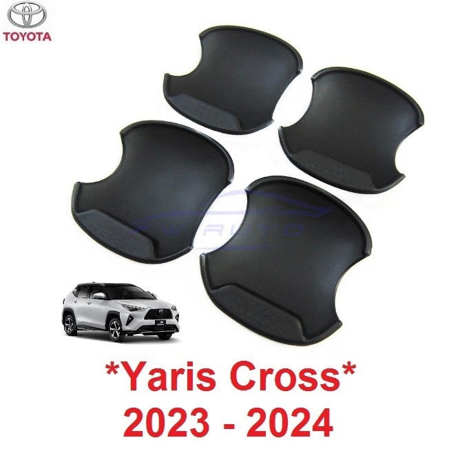 เบ้ารองมือเปิด ประตู Toyota Yaris Cross 2023 2024 2025 โตโยต้า ยาริส ครอส ถาดรองถ้วยรองมือ เบ้ากันรอย คาร์บอน เคฟล่า - Image 10