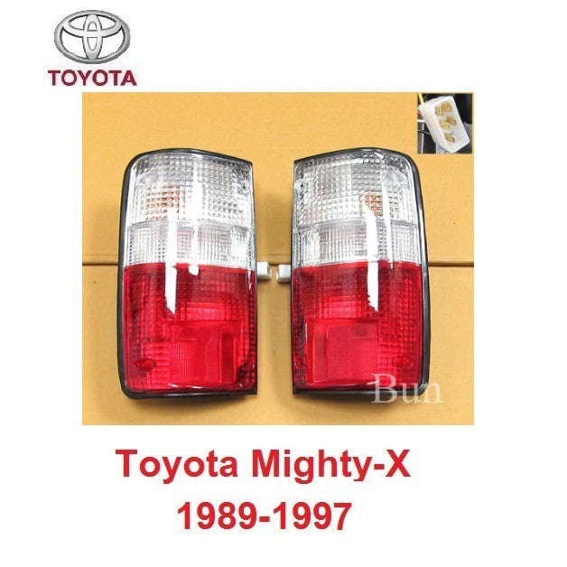 สองสี ไฟท้าย TOYOTA HILUX MIGHTY-X RN85 LN106 MK3 1989 - 1997 โตโยต้า ไมตี้เอ็กซ์ ไฟท้ายรถ ไฟหลังกระบะ ไฟ แต่งไฟ อะไหล่