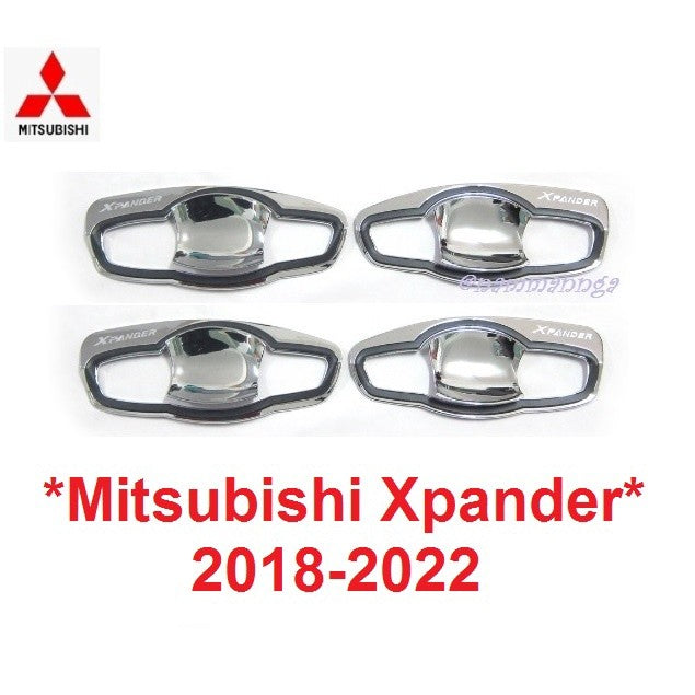 ถ้วยรองมือเปิด MITSUBISHI XPANDER 2018 - 2022 มิตซูบิชิ เอ็กแพนเดอร์ ชุบโครเมี่ยม ถาดรองมือเปิดประตู เบ้ามือ เบ้ากันรอย