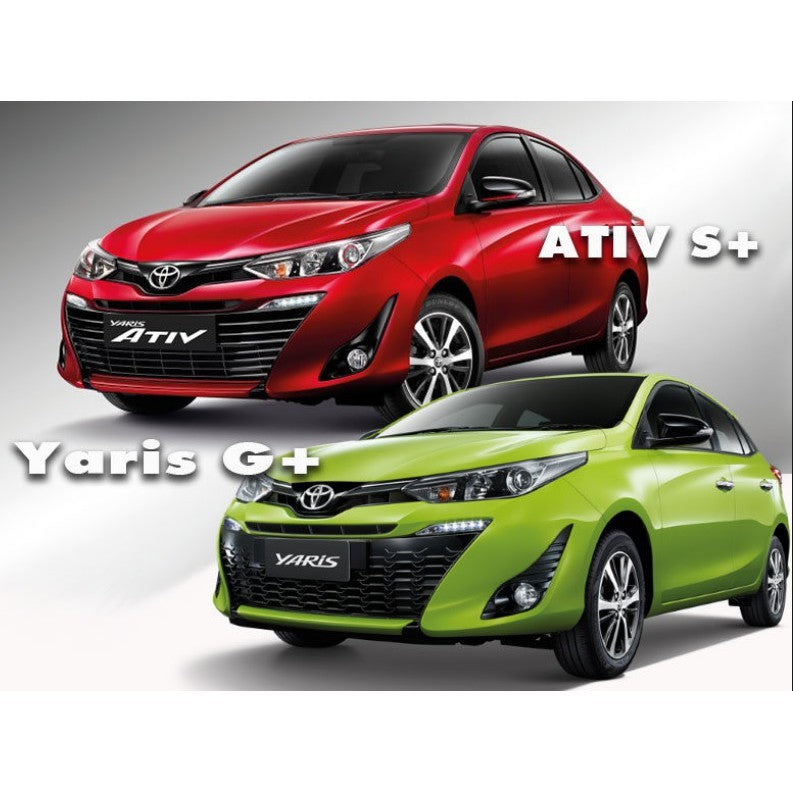 ดำด้าน เบ้ารองมือเปิด Toyota Yaris Ativ 2017 - 2020 โตโยต้า ยาริส เอทีฟ ถาดรองมือเปิดประตู เบ้ามือจับประตู ถาดรองมือเปิด - Image 4