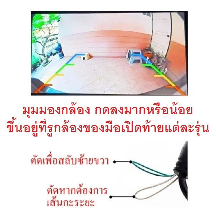 ชุดกล้องถอย ISUZU D-MAX DMAX 2016 - 2019 กล้องถอยหลัง กล้องถอย อีซูซุ ดีแม็กซ์ กล้องหลัง กล้องมองหลัง - Image 3
