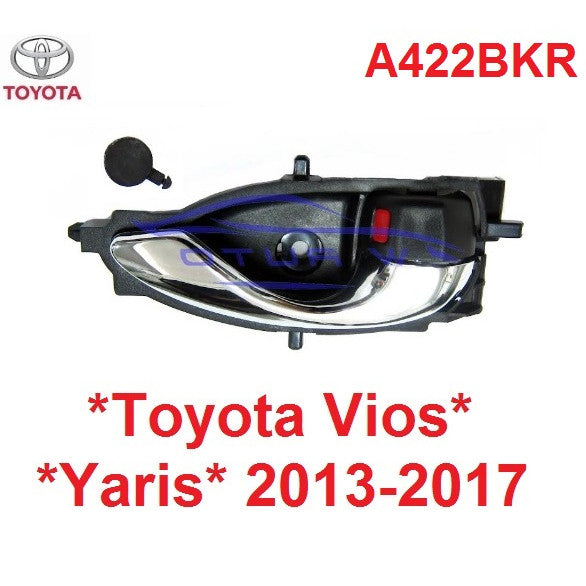 มือเปิดประตู ด้านใน ข้างขวา TOYOTA VIOS YARIS 2014 2015 2016 2017 โตโยต้า วีออส ยาริส มือเปิดใน มือดึงประตู ที่เปิดประตู
