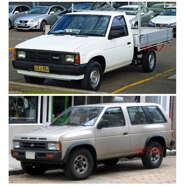 สีเทา 2อัน มือเปิดประตูใน Nissan Big-M 1987-1997 นิสสัน บิ๊กเอ็ม นวมดึงประตู มือดึง นวมประตู ที่พักแขน HARDBODY D21 - Image 3