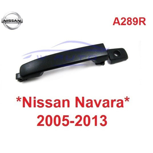 มีรู 1ประตู มือดึงประตู NISSAN NAVARA D40 2005 - 2014 นิสสัน นาวาร่า มือเปิดนอก มือเปิดประตู มือเปิด อะไหล่ มือดึง สีดำ