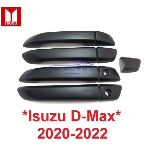 รองtop ครอบมือจับประตู Isuzu D-Max 2020 2021 2022 สีดำด้าน อีซูซุ ดีแม็กซ์ ครอบมือดึง ครอบมือเปิด ประตู DMAX