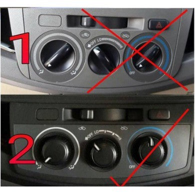 1ชิ้น ลูกบิดแอร์ ปุ่มแอร์ TOYOTA VIGO CHAMP 2012 - 2015 โตโยต้า วีโก้ แชมป์ ปุ่มปรับแอร์ ฟอร์จูเนอร์ อินโนว่า INNOVA - Image 2