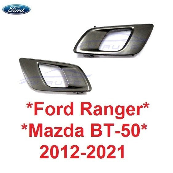 สีโครมดำ มือเปิดใน Ford Ranger Mazda 2012 - 2021 มือเปิดประตูด้านใน มาสด้า BT50 ฟอร์ด เรนเจอร์ มือดึง ที่ดึงประตูใน - Image 9