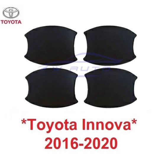 ถาดรองมือเปิดประตู โตโยต้า อินโนว่า 2015 - 2022 ถ้วยรองมือเปิดประตู Toyota Innova เบ้ากันรอย รีโว่ ฟอร์จูเนอร์ สีดำด้าน