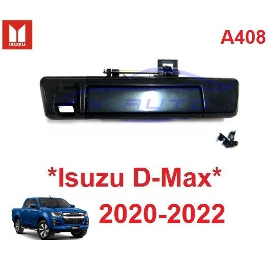 อะไหล่ มือเปิดท้ายกระบะ สีดำเงา Isuzu Dmax D-max 2020 - 2023 อีซูซุ ดีแม็กซ์ มือดึงท้าย มือดึงฝาท้าย ดีแมค มีรูกล้อง
