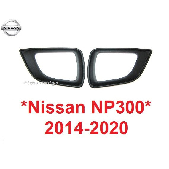 สีดำด้าน ครอบไฟสปอตไลท์ NISSAN NAVARA D23 NP300 4WD 2014 - 2020 นิสสัน นาวาร่า ครอบไฟตัดหมอก ครอบสปอตไลต์ spotlight