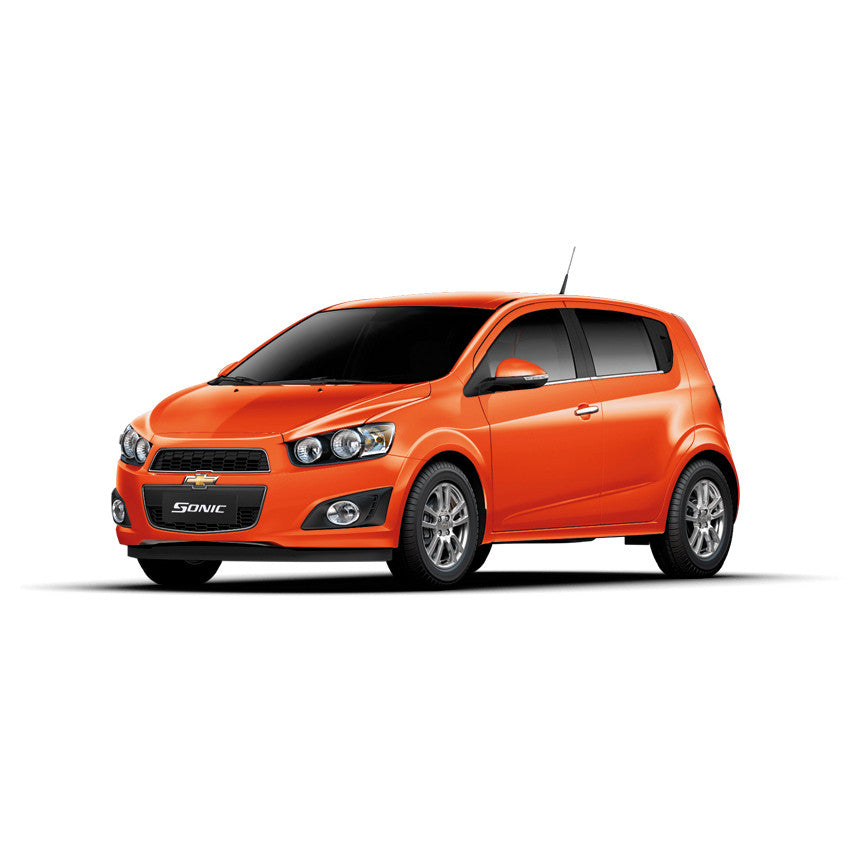 รุ่น5ประตู ถาดรองมือเปิดประตู Chevrolet Sonic ชุบโครเมี่ยม เบ้ากันรอย เชฟโรเลต โซนิค โซนิก เบ้ารองมือเปิด ครอบมือจับ - Image 2
