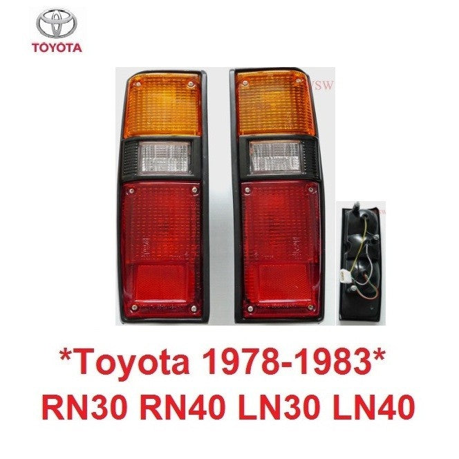 พร้อมขั้ว ไฟท้าย Toyota RN30 LN30 RN40 LN40 1978 1979 - 1983 ดวงไฟ โตโยต้า ม้ากระโดด ไฟ ไฟท้ายรถ - Image 8