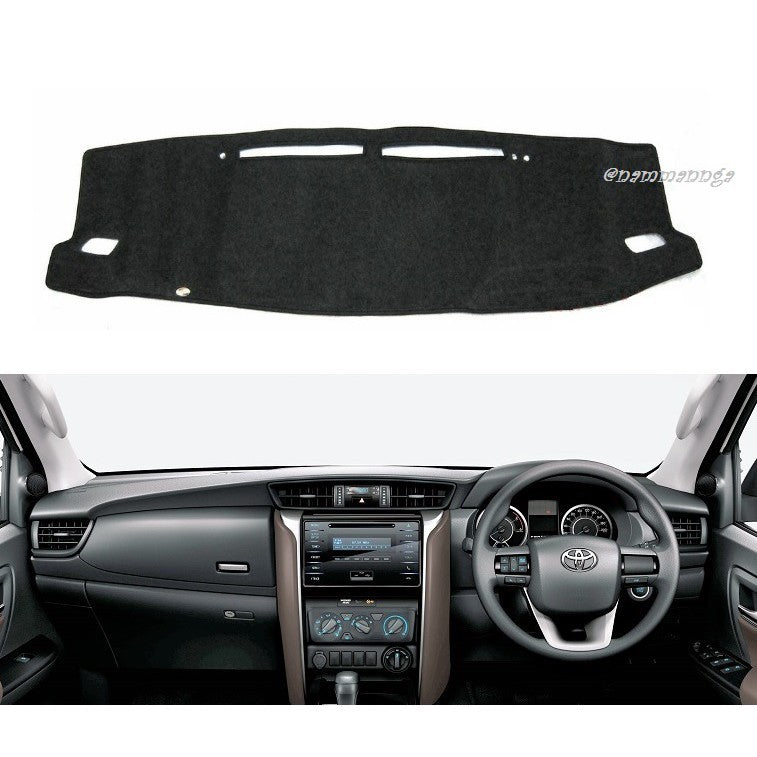 พรมหน้ารถ Toyota Fortuner 2015 2016 2017 2018 2019 - 2021 โตโยต้า ฟอร์จูเนอร์ คอนโซล พรมแผงหน้าปัด พรมปูคอนโซลหน้ารถ - Image 3