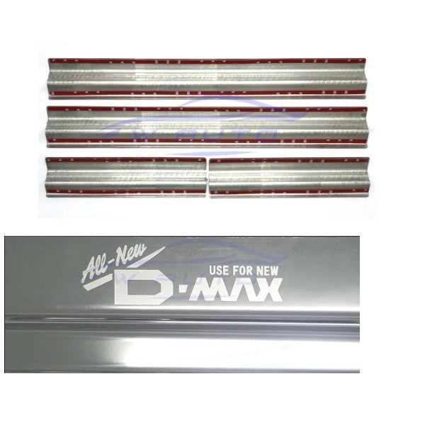 สแตนเลสสตีล ชายบันไดประตู Isuzu D-Max Dmax 2012-2019 สคัพเพลท อีซูซุ ดีแม็กซ์ รุ่น 4 ประตู คิ้วกันรอยขอบประตู ชายบันได - Image 3