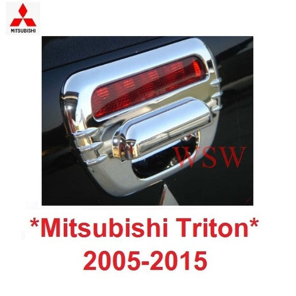 ครอบมือดึงท้ายรถ MITSUBISHI TRITON L200 2005 - 2015 มิตซูบิชิ ไทรทัน ไตรตัน ชุบโครม เบ้ามือเปิดท้าย ครอบมือเปิดท้าย