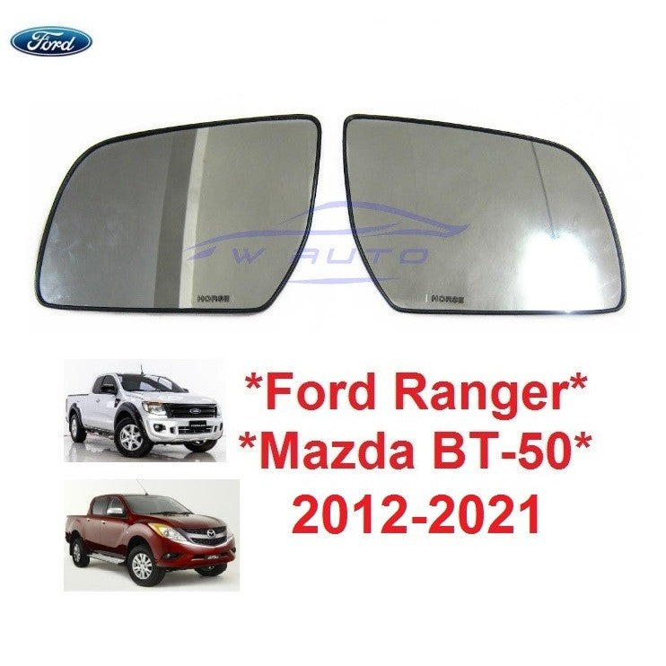 กระจกมองข้าง Ford Ranger Mazda BT-50 2012 - 2021 เลนส์ กระจก เนื้อกระจกมองข้าง ฟอร์ดเรนเจอร์ มาสด้า บีที