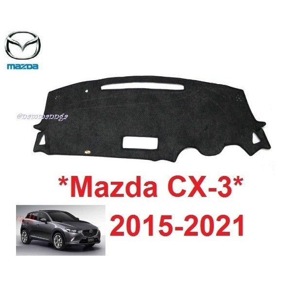 พรมปูแผงหน้าปัด มาสด้า cx 3 ไม่มีจอเหนือพวงมาลัย Mazda CX-3 2015 - 2021 พรมปูคอนโซลหน้ารถ พรมคอนโซล พรมหน้ารถ คอนโซน