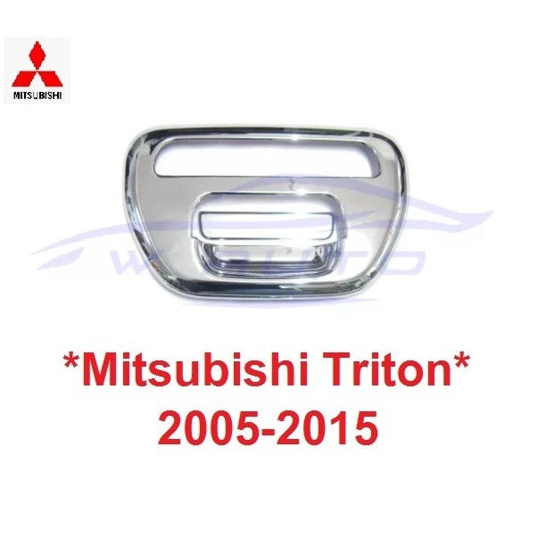 ครอบมือเปิดท้าย MITSUBISHI TRITON L200 2005 - 2015 มิตซูบิชิ ไทรทัน ไตรตั้น มือดึงท้าย ชุบโครเมี่ยม เบ้ามือ เปิดท้าย