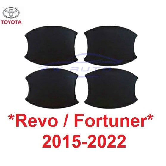 ถาดรองมือเปิดประตู สีดำ โตโยต้า รีโว่ ฟอร์จูเนอร์ 2015 - 2022 Toyota Revo Fortuner เบ้ารองมือเปิดประตู ถ้วยรองมือเปิด