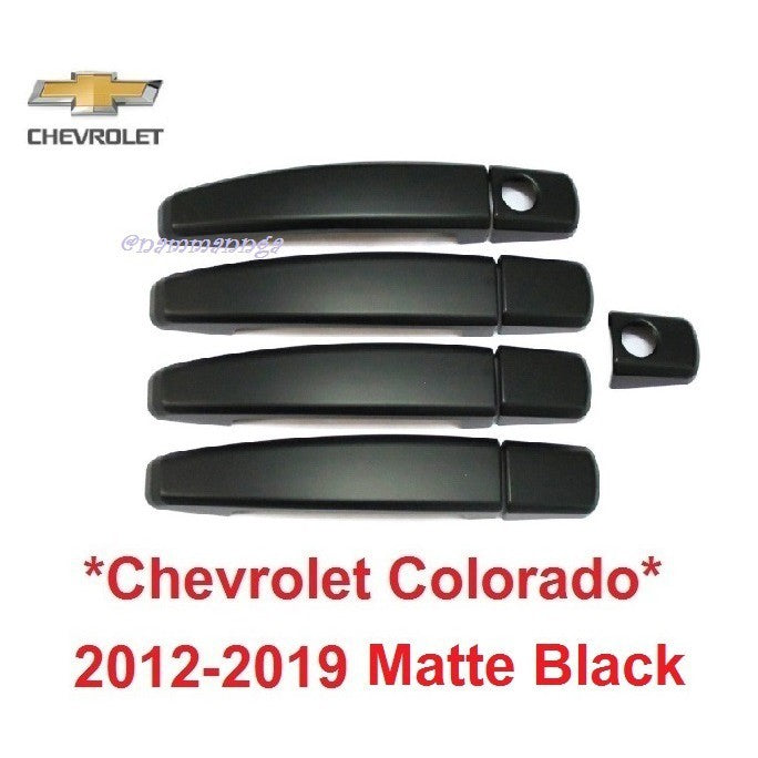 สีดำด้าน ครอบมือจับประตู Chevrolet Colorado Storm 2012 - 2019 เชฟโรเลต โคโลราโด้ ครอบมือดึง ครอบมือเปิดประตู ครอบมือจับ