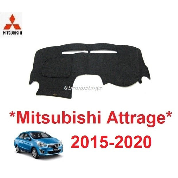 พรมหน้าคอนโซล Mitsubishi Attrage 2015 - 2020 มิตซูบิชิ แอททราจ แอดทาด พรมแผงหน้าปัด พรมหน้ารถ 2015 พรมปูคอนโซลหน้ารถ
