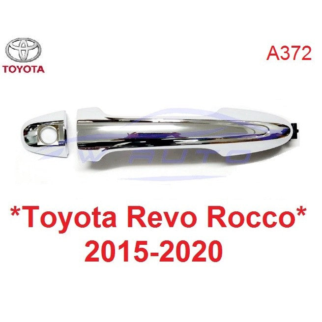 มือดึงประตู สีชุบโครเมื่ยม มีรูกุญแจ TOYOTA REVO ROCCO 2015 - 2022 มือเปิดประตู โตโยต้า รีโว่ มือจับประตู มือเปิดนอก