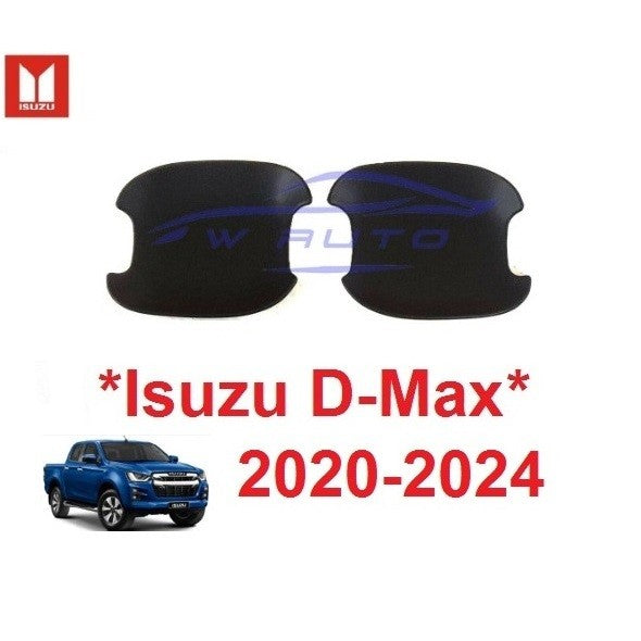 4ชิ้นสีดำ เบ้ากันรอย Isuzu Dmax อีซูซุ ดีแม็กซ์ 2020 - 2023 D-Max ถาดรองมือเปิดประตู เบ้ามือจับ ถ้วยมือเปิด เบ้ามือ - Image 5