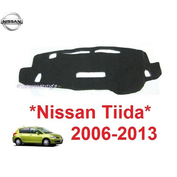 พรมปูคอนโซลหน้ารถ Nissan Tida  นิสสัน ทีด้า 2006 - 2013 พรมรถเก๋ง Tiida 2007 2008 2009 2010 2011 พรมหน้ารถ พรมหน้าปัด