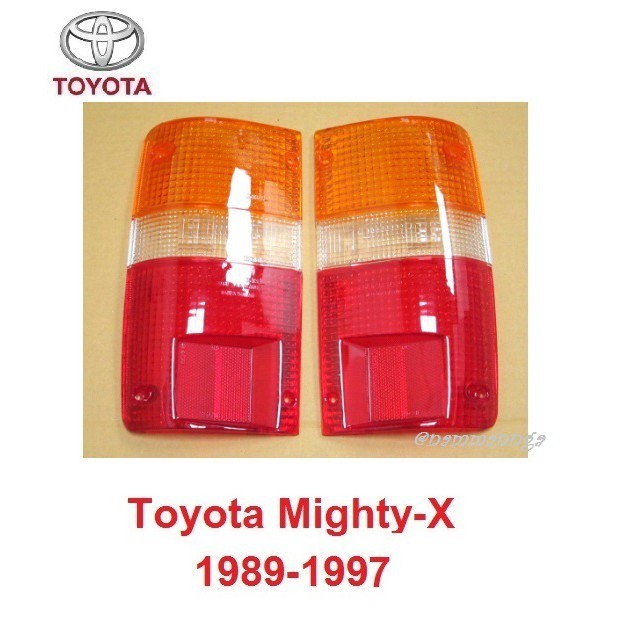 ฝาไฟท้าย 3สี TOYOTA HILUX MIGHTY-X RN85 LN85 MK3 2 4WD 1989 - 1997 เลนส์ไฟท้าย โตโยต้า ไมตี้เอ็กซ์ เลนส์ไฟ MTX MIGHTY X