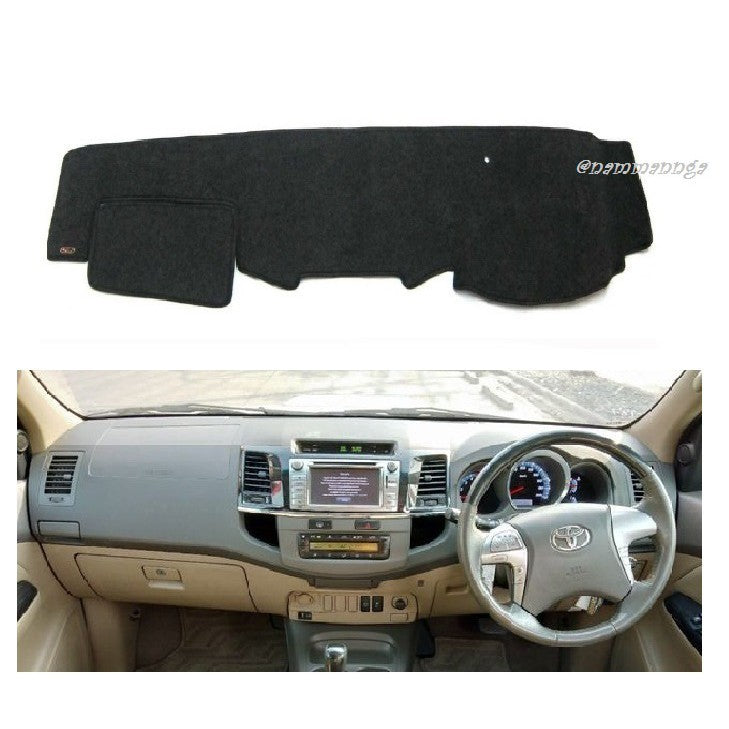 พรมปูแผงหน้าปัด Toyota Fortuner 2012 2013 2014 โตโยต้า ฟอร์จูเนอร์ พรมคอนโซล พรมหน้ารถ พรมหน้าปัด พรม พรมปูคอนโซลหน้ารถ - Image 3