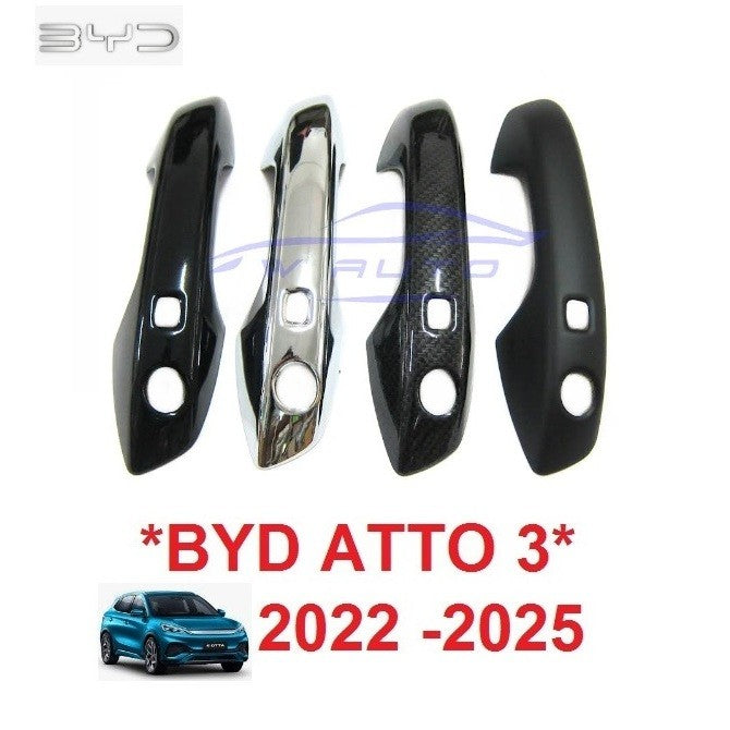 ใส่ร่วมกันได้ BYD ATTO 3 ATTO3 2022 - 2025 บีวายดี ออตโต้ ครอบมือจับประตู ครอบมือเปิดประตู ฝาครอบ มือจับประตู 2023 2024