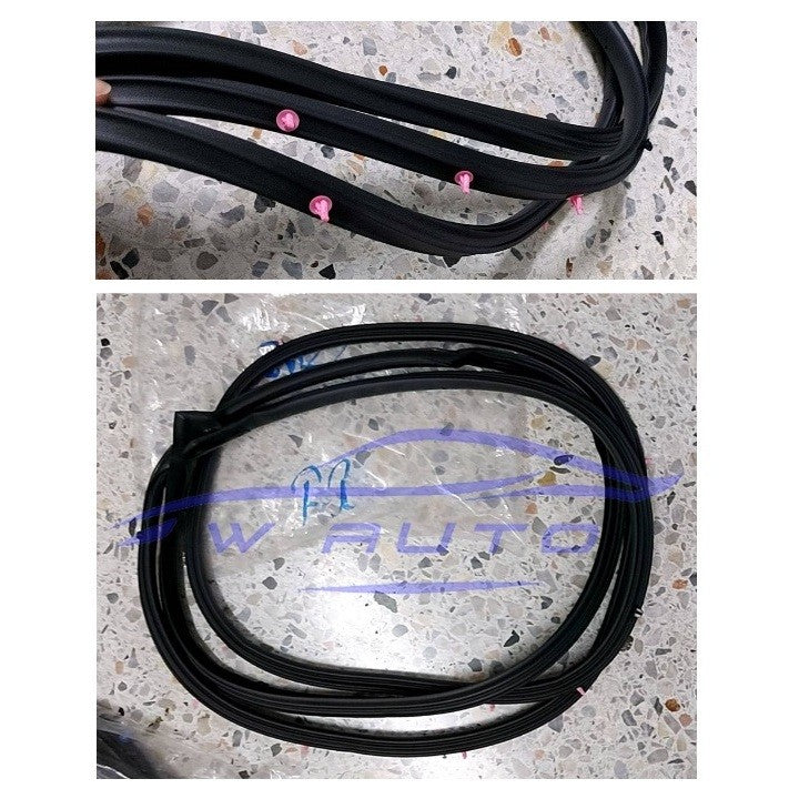ยาง ขอบประตู Honda Jazz GD 2002 - 2007 ฮอนด้า แจ๊ส แจส ร่องประตู ซีลกันลม ซีลประตู สักหลาด กันเสียง 2003 2004 2005 2006 - Image 3