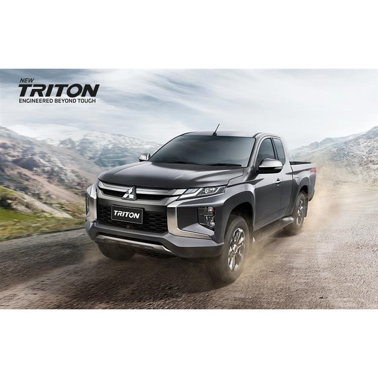 สีโครเมี่ยม ครอบไฟหน้า มิตซูบิชิ ไทรทัน ไททัน MITSUBISHI TRITON 2019 2020 2021 2022 ครอบไฟท้าย ไฟท้าย ขอบไฟ แต่งไฟ ไฟ - Image 3