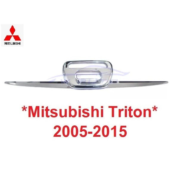 ครอบมือเปิดท้าย คิ้ว Mitsubishi Triton 2005 - 2014 2015 มิตซูบิชิ ไตรตัน ไทรทัน เบ้าท้าย ครอบมือดึง ฝา กระโปรงท้าย ดาบ - Image 7
