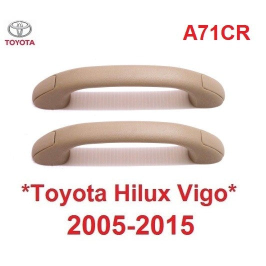 สีครีม มือโหนหลังคา Toyota Hilux Vigo 2005 - 2014 โตโยต้า วีโก้ อะไหล่ ภายในรถยนต์ มือโหน มือดึง รถ มือจับห ที่จับ - Image 5