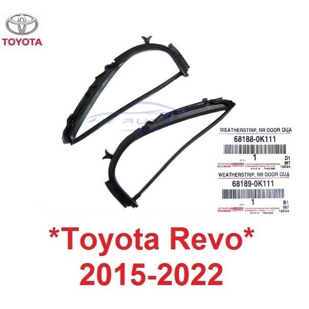ยางหูช้าง แท้ศูนย์ Toyota Hilux Revo 2015 - 2023 โตโยต้า ไฮลักซ์ รีโว่ Double Cab ยางขอบกระจก AN 120-130 กระจกประตูหลัง - Image 10