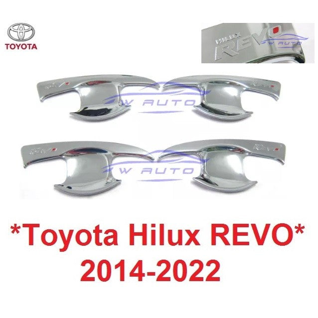 เบ้ารองมือเปิดประตู Hilux Revo 2014 2015 - 2022 Toyota โตโยต้า รีโว่ เบ้ามือจับประตู ถาดรองมือเปิดประตู เบ้ากันรอย