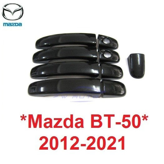 สีดำเงา ไม่top ครอบมือจับประตู Mazda BT-50 Pro 2012 - 2021 มาสด้า บีที50 ครอบมือดึงประตู ครอบมือเปิดประตู bt50 2020 2019