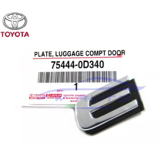 E LOGO ศูนย์แท้ แผ่นป้าย โลโก้ ท้ายรถ โตโยต้า ชุบโครเมี่ยม สำหรับ toyota Vios Yaris และรุ่นอื่นที่ใช้ขนาดเท่ากัน