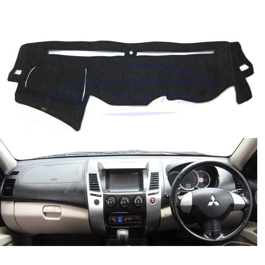 พรมคอนโซน Mitsubishi Pajero Sport 2008 - 2012 2013 2014 มิตซูบิชิ ปาเจโร พรมปูคอนโซลหน้ารถ พรมปูแผงหน้าปัด พรม พรมหน้ารถ - Image 2