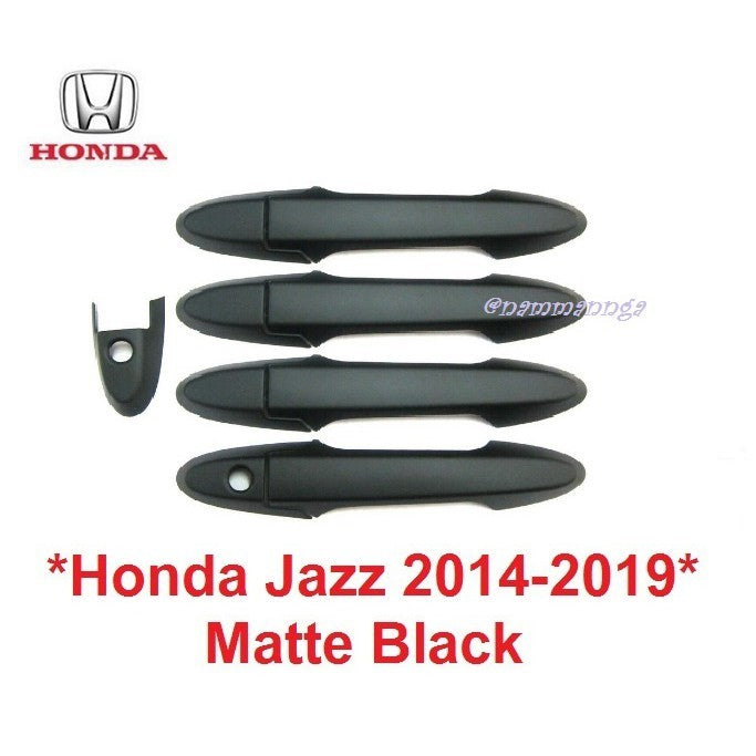 สีดำด้าน ครอบมือจับประตู HONDA JAZZ 2014 - 2019 ฮอนด้า แจ๊ส รอง top ครอบมือดึง ครอบมือเปิด ประตู ครอบมือจับ รถยนต์